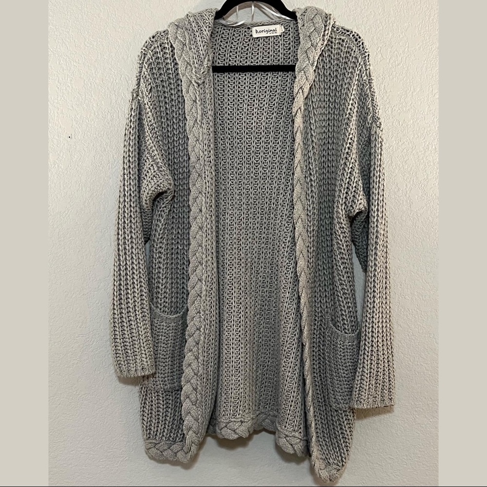 ❌SOLD❌ Grey Chunk Knit Sweater